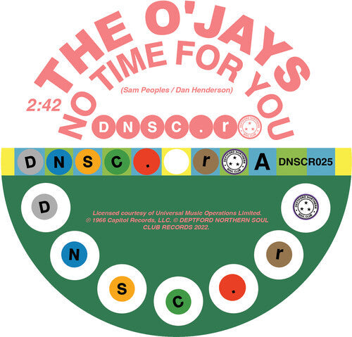 The O'Jays: No Time For You / Because I Love You - 7-INCH SINGLE