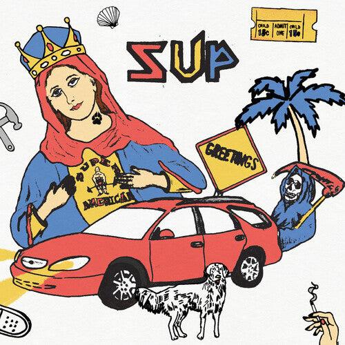 Super American- SUP - Half Red / Half Blue ( LP )