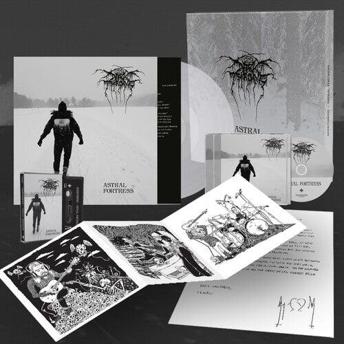 Darkthrone- Astral Fortress - Peaceville Store Exclusive Deluxe Edition, 140gm Clear Vinyl/CD/Cassette/A4 Letter/Art Prints ( LP )