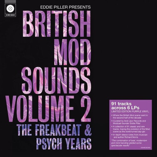 Various Artists: Eddie Piller Presents British Mod Sounds Of The 1960s Volume 2: The Freakbeat & Psych Years / Various - 6LP Boxset on 140-Gram Purple Colored Vinyl - VINYL