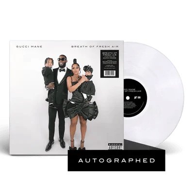 Gucci Mane- Breath Of Fresh Air (Indie Exclusive w/ Autographed Insert Clear Vinyl) ( LP )
