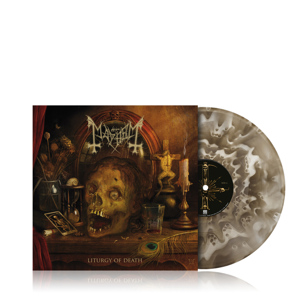 Mayhem- Liturgy Of Death [Indie Exclusive Black Ice Ghost Colored Vinyl & LP-Booklet] ( LP )