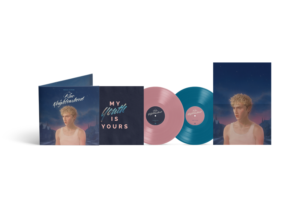 Troye Sivan- Blue Neighbourhood 'Ten Years On' - 10th Anniversary [Blush Pink & Aqua Blue] ( LP )