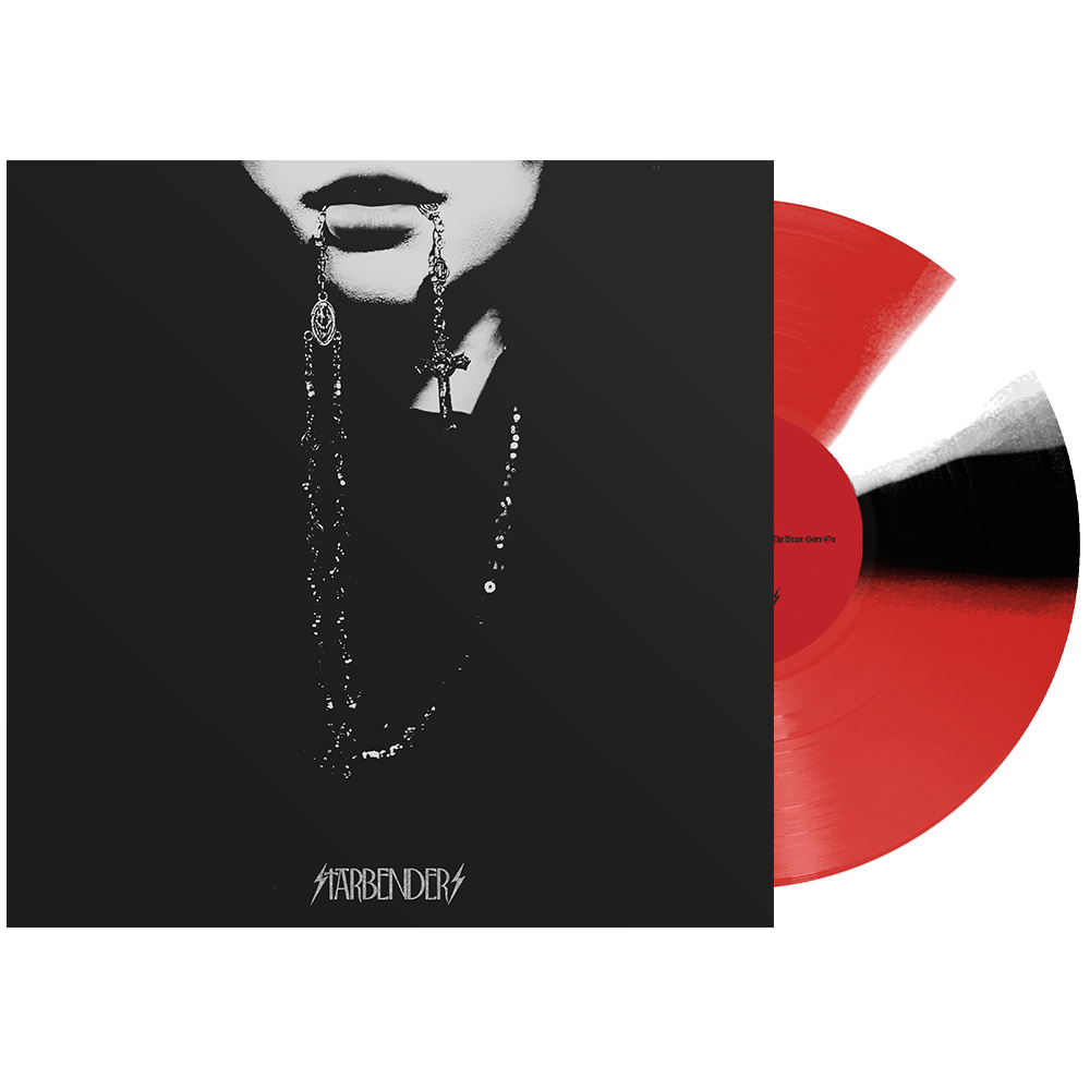 Starbenders- The Beast Goes On [Indie Exclusive Trans Red w/ Black + White Twists] ( LP )