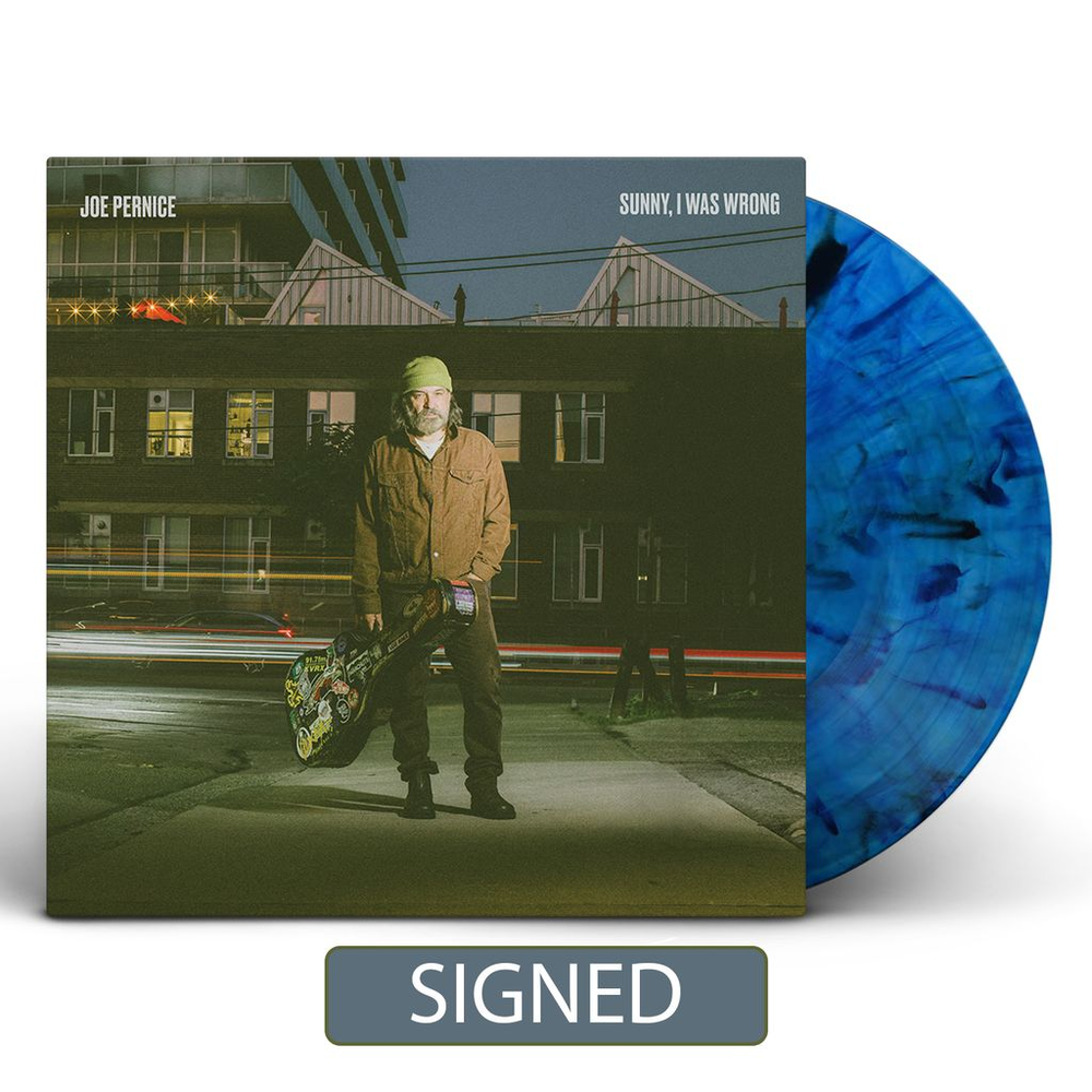 Joe Pernice- Sunny, I Was Wrong [Autographed Indie Exclusive Blue and Black Splatter] ( LP )