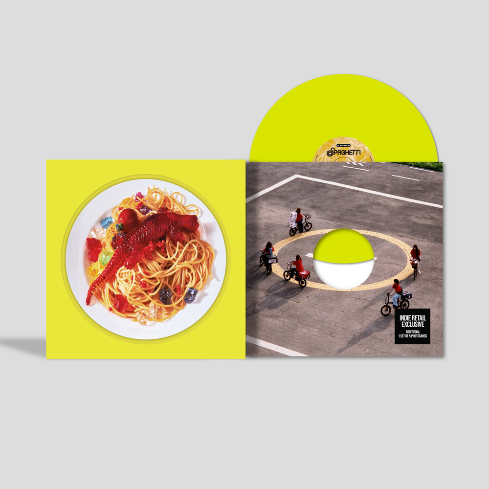 LE SSERAFIM- 1st Single Album 'SPAGHETTI' (Indie Exclusive) [Neon Yellow + Photocards] ( LP )
