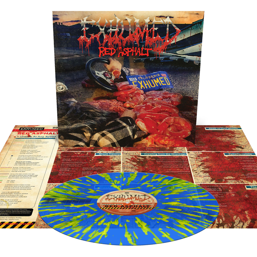 Exhumed- Red Asphalt Mocks [Orchard Indie Exclusive Royal Blue with Splatter] ( LP )