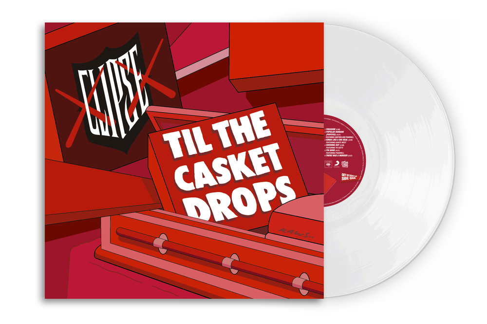 Clipse- Til The Casket Drops [White] (DAMAGED) ( LP )