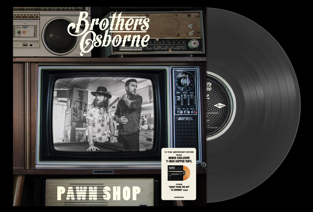 Brothers Osborne- Pawn Shop - 10 Year Anniversary [Black Vinyl w/ Bonus Copper 7"] ( LP )