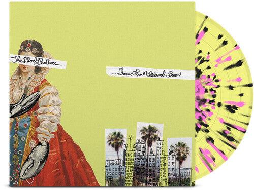 The Blood Brothers- Burn, Piano Island, Burn (Deluxe Ed.) Yellow w/Pink & Black Splatter ( LP )