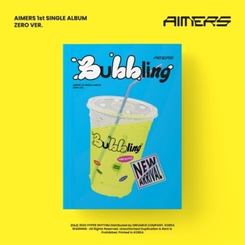 Aimers: 1st Single [Bubbling] (Zero Ver.) - Photo Book, CD-R, Lyrics Post Card, Sticker, Photo Card, Unit Photo Card, Photo Card Envelope, Free Drink Coupon, Mini Poster - CD