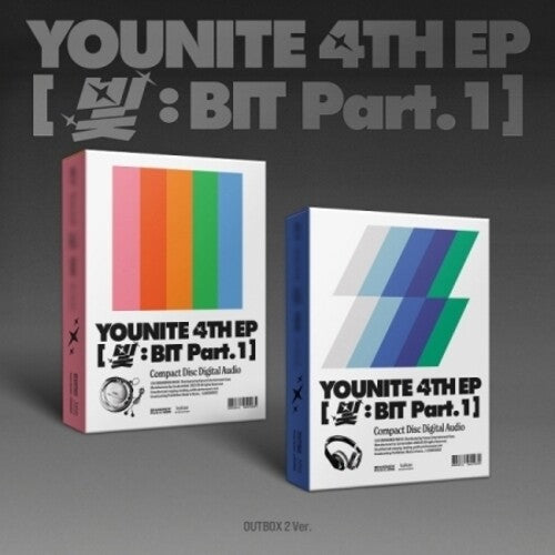 Younite: 4th Ep [Light : Bit Part.1] - Outbox, Photo Book, CD-R, CD-R Envelope, Lyric Post Card, Photo Card, Sticker, M/V Sketch Photo Card - CD