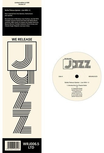 Boillat Therace Quintet: Live 1974 + 3 - VINYL