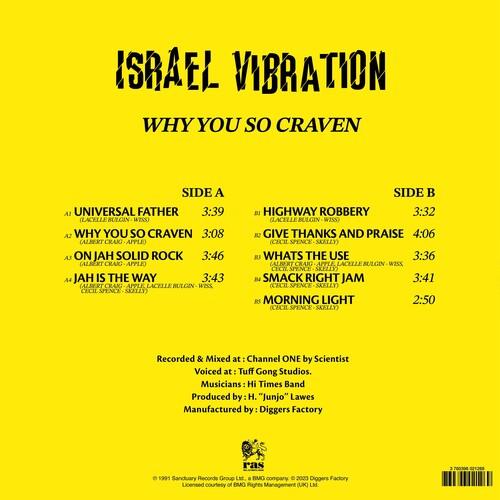 Israel Vibration- Why You So Craven ( LP )