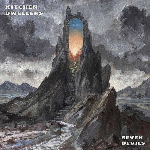 Kitchen Dwellers- Seven Devils - Blue & Orange Galaxy ( LP )