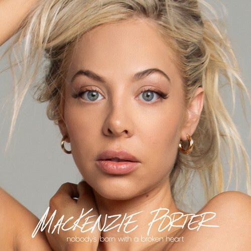 Mackenzie Porter: Nobody's Born with a Broken Heart - Smokey Grey/Blue & White { Record }
