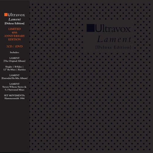 Ultravox: Lament [Deluxe Edition]: Limited 40th Anniversary Edition - CD