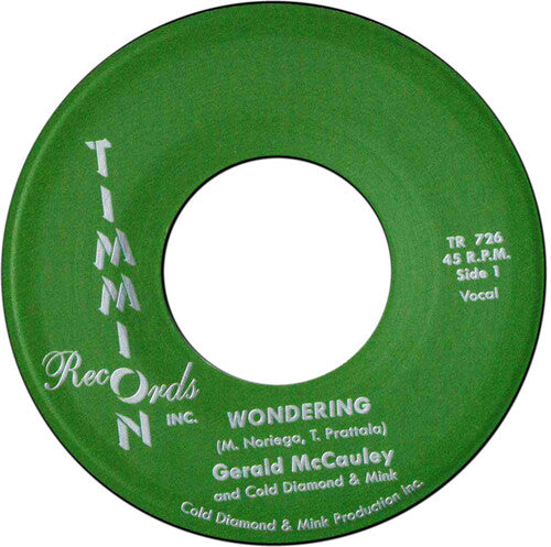 Gerald McCauley: Wondering/Wondering (Instrumental) - 7-INCH SINGLE