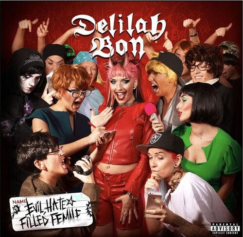 Delilah Bon- Evil, Hate Filled Female - Red & Neon Green Vinyl ( LP )
