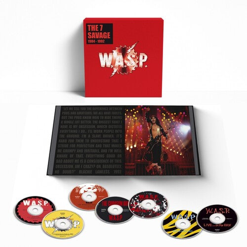 W.A.S.P.: 7 Savage: 1984-1992 - 7CD Boxset with Hardback 60pg Book In Slipcase - CD