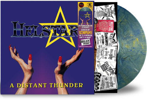 Helstar- Distant Thunder - Electric-Ocean (Colored Vinyl, Blue) ( LP )