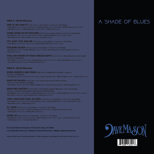 Dave Mason- A Shade of Blues - Blue ( LP )