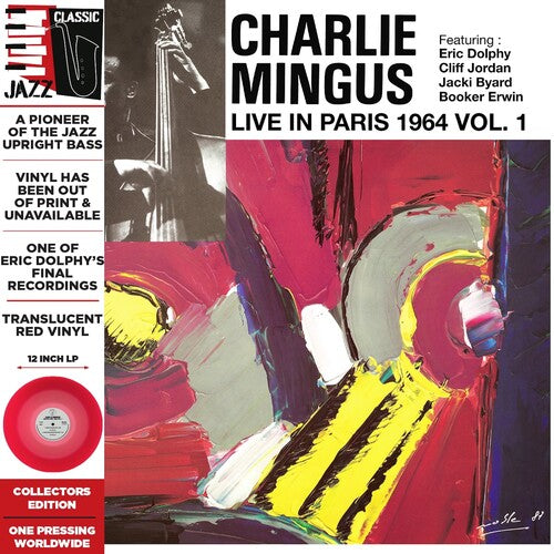 Charlie Mingus- Live in Paris, 1964 Vol. 1 - Translucent Red ( LP )