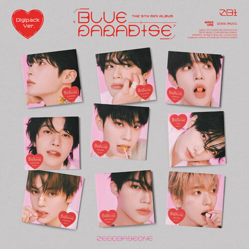Zerobaseone: Blue Paradise - Digipack Random Cover Version - incl. Photocards, Band Sticker, Medicine Envelop, Lovesick Card, Prescription Card + Poster - CD