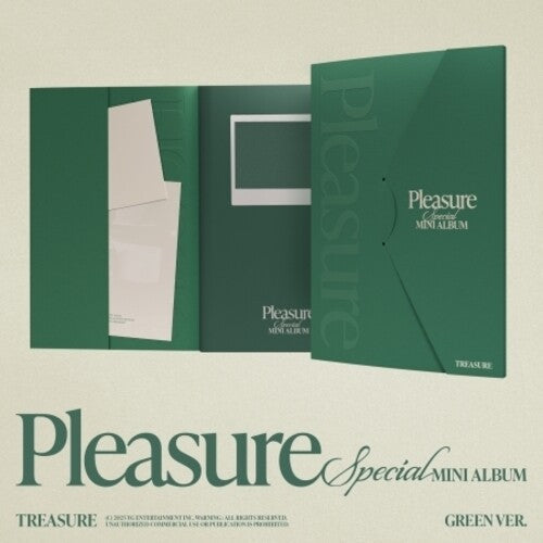 Treasure: Pleasure - Random Cover - incl. Folded Poster, 2 Film Photos, 3 Printed Photos, 10pc Selfie Photocards Set + Photocard Envelope - CD