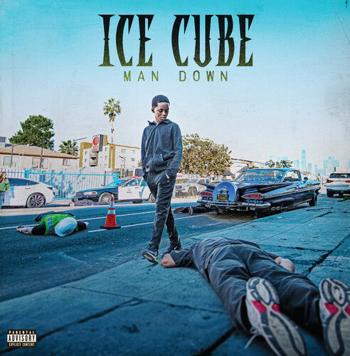 Ice Cube- Man Down - Limited Deluxe Edition Blue With White Marble Vinyl (Indie Exclusive Vinyl) ( LP )