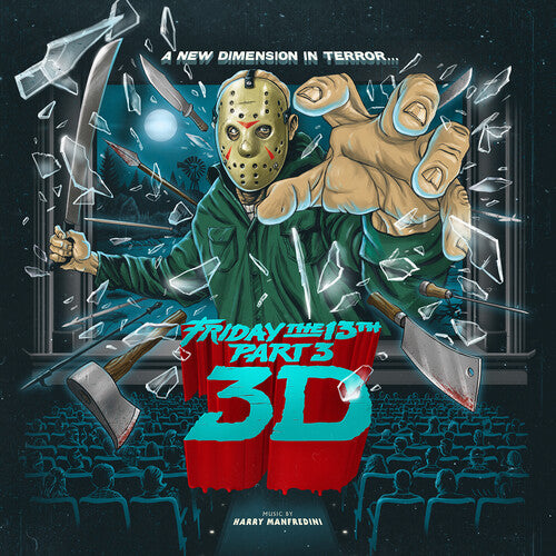 Friday The 13th Part III Soundtrack (Lenticular Cover; Red / Blue Swirl Vinyl) ( LP )