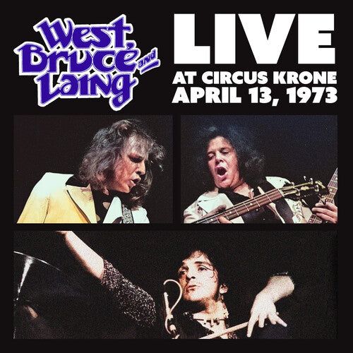 West- Live at Circus Krone, Frankfurt, Germany - April 13, 1973 - Clear Frosted Glass with Silver Swirl ( LP )