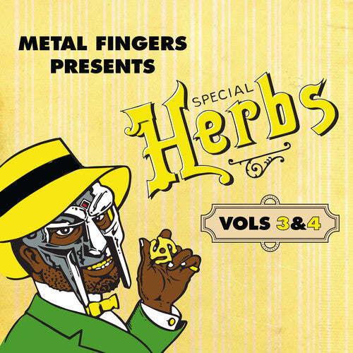 MF Doom- Metal Fingers Presents: Special Herbs Vol. 3 & 4 - Yellow Vinyl ( LP )