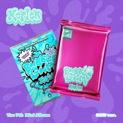 Kep1er: Bubble Gum - Random Cover w/Metallic Pouch incl. Photobook w/Sleeve, 2 Photocards, Folded Poster, Coaster + 3 Stickers - CD