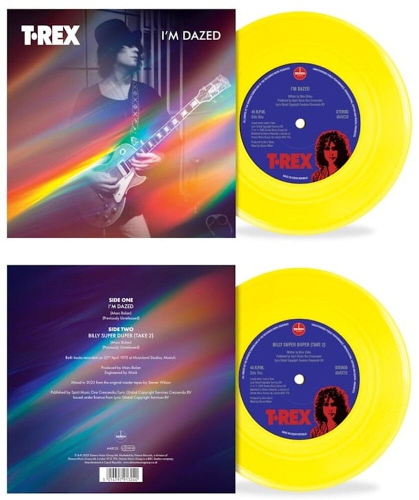 T.Rex- I'm Dazed / Billy Super Duper - Yellow Vinyl (Ylw) ( LP )
