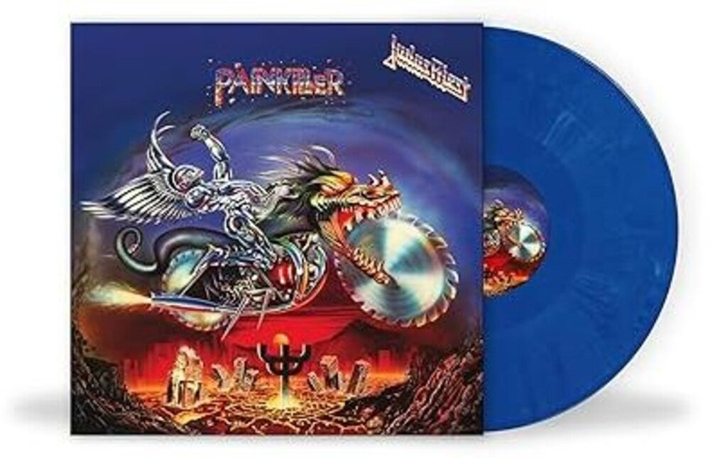 Judas Priest- Painkiller - Blue & Blue White Marble Vinyl (Import) ( LP )