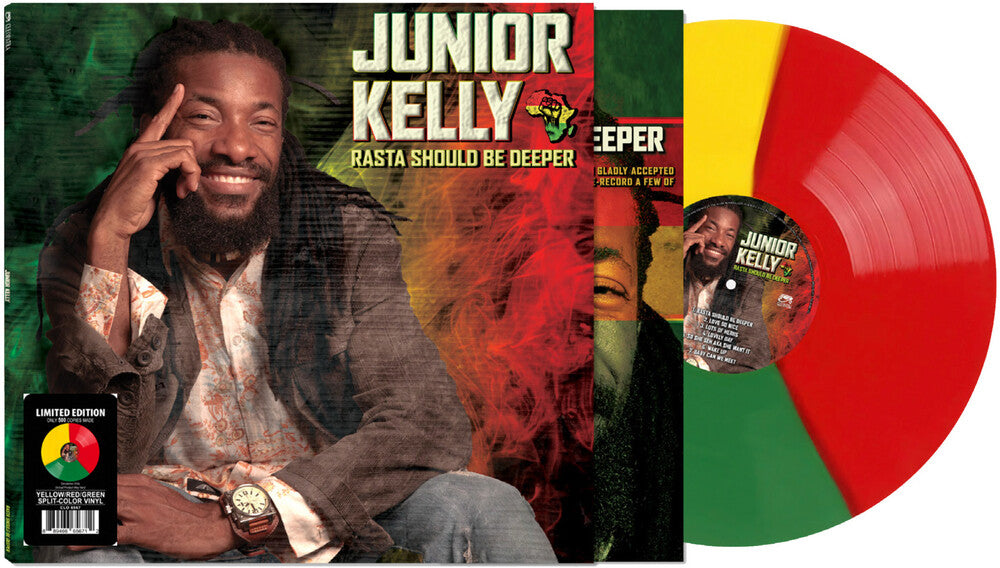 Junior Kelly- Rasta Should Be Deeper [YELLOW/GREEN/RED SPLIT LP] ( LP )
