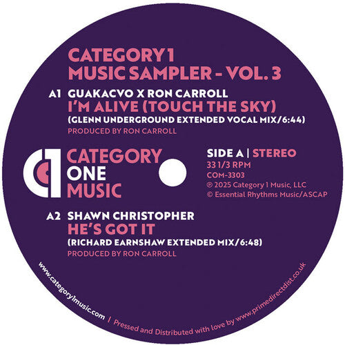 Various Artists: Category 1 Music Sampler Vol. 3 (Various Artists) - 12-INCH SINGLE