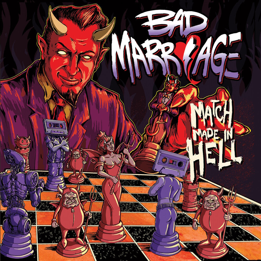 Bad Marriage- Match Made In Hell - Blood Moon [Colored Vinyl] (Gate) ( LP )