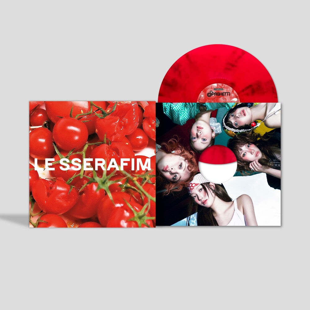 LE SSERAFIM- 1st Single Album 'SPAGHETTI' [Tomato Red] ( LP )