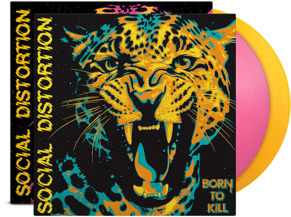 Social Distortion- Born to Kill [Indie Exclusive Pink & Yellow Vinyl with Alternative Art Print] ( LP )