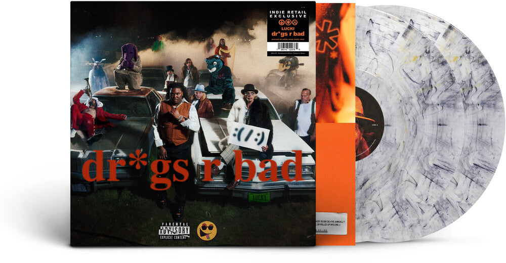 Lucki- Dr*Gs R Bad [Indie Exclusive] White [Clear Vinyl] [Limited Edition] (Wht) [Indie Exclusive] ( LP )