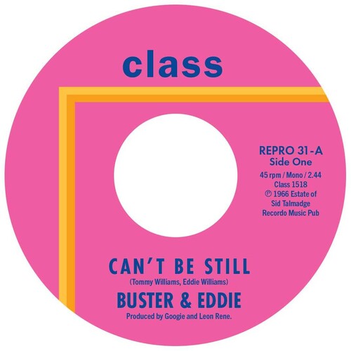 Buster & Eddie: Can't Be Still / There I Was - 7-INCH SINGLE