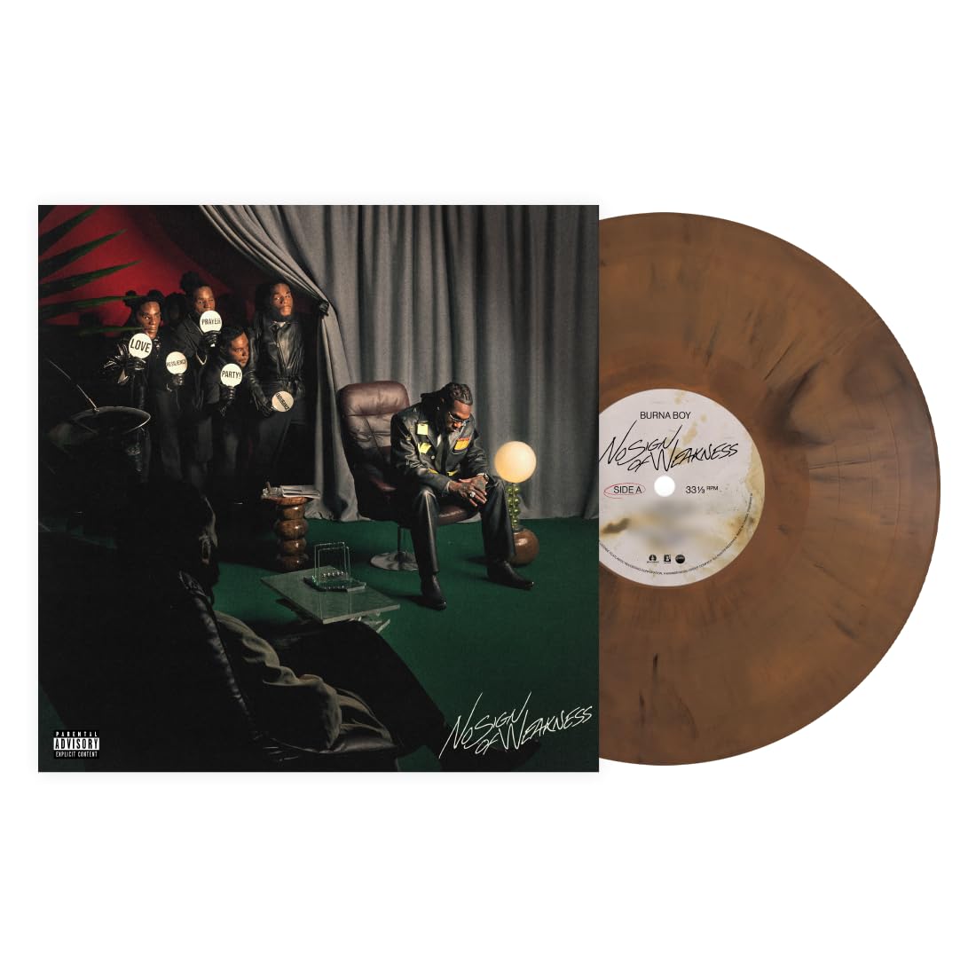 Burna Boy- No Sign Of Weakness (Brown Opaque Vinyl) ( LP )