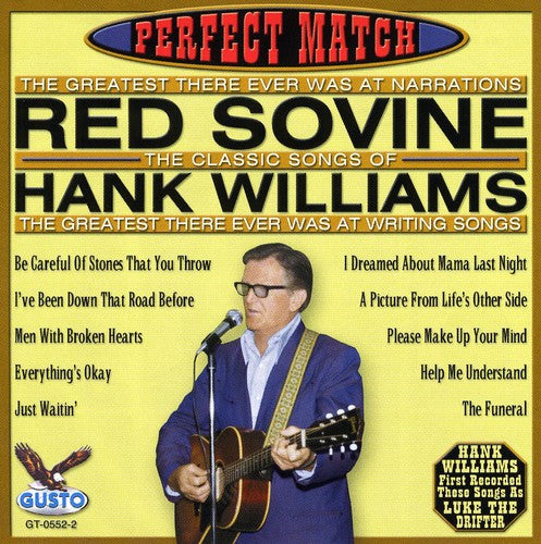Red Sovine: Perfect Match-Songs of Hank Williams - COMPACT DISCS