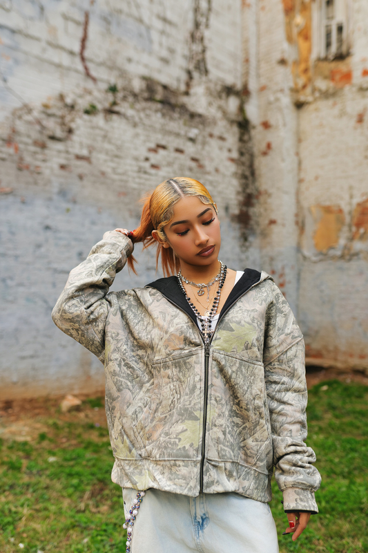 Reversible Camo Zip Up