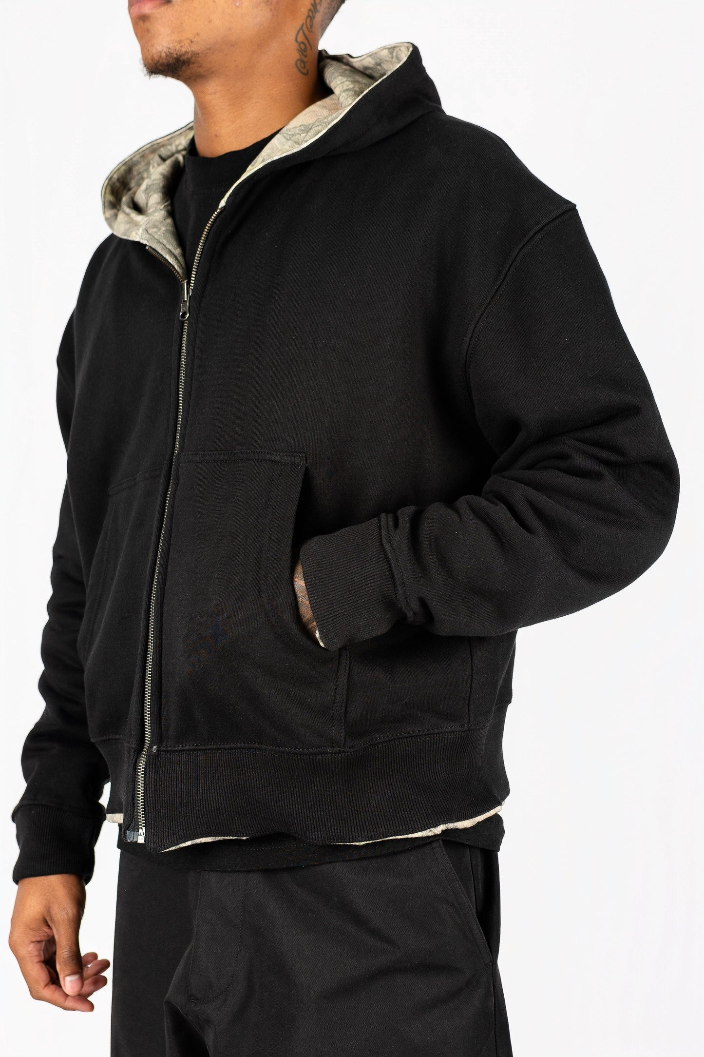 Reversible Camo Zip Up