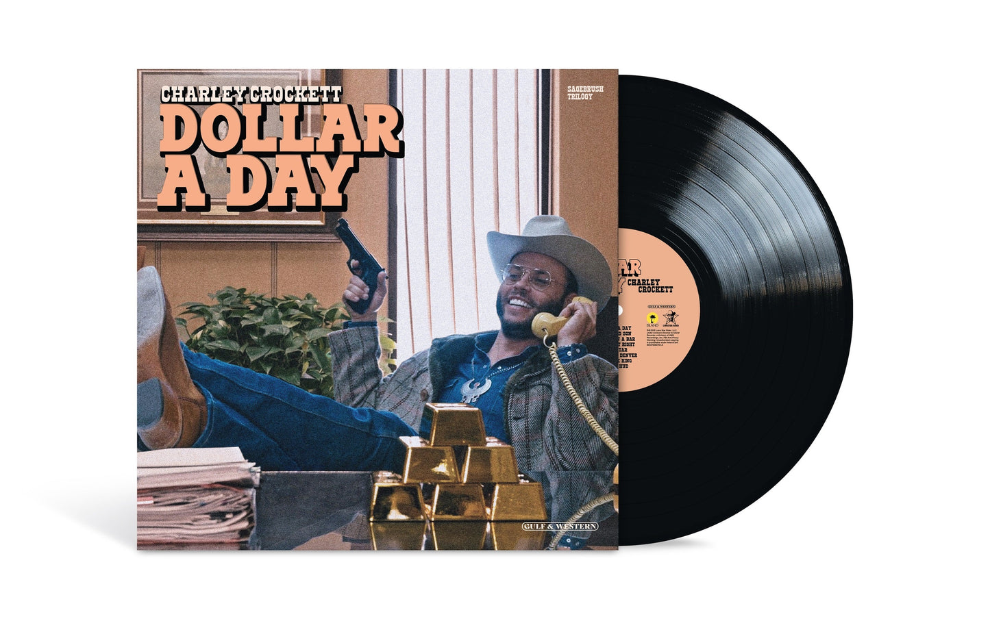 Charley Crockett- Dollar A Day (Black Vinyl) ( LP )