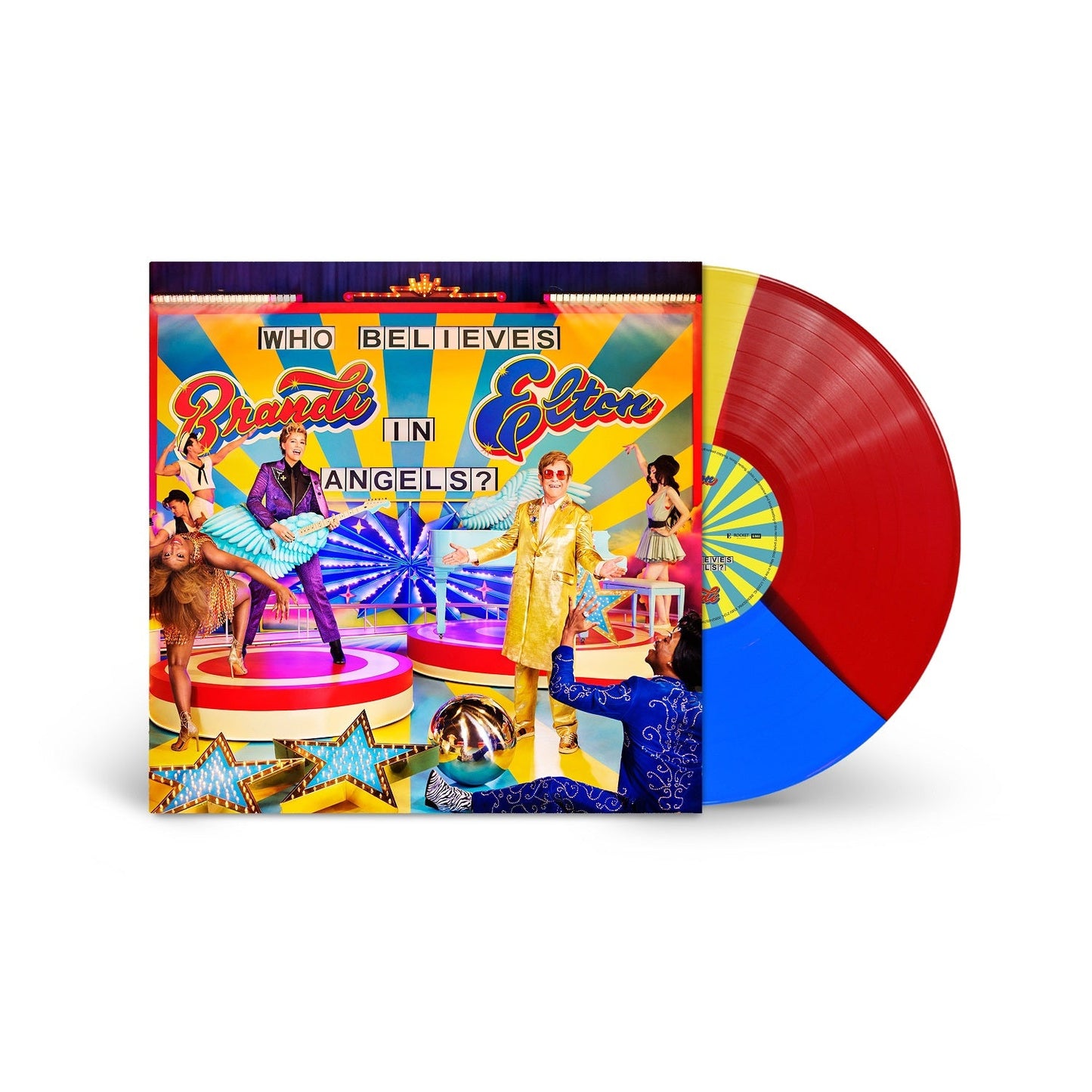 Elton John & Brandi Carlile- Who Believes in Angels? [Tri-Color LP] ( LP )