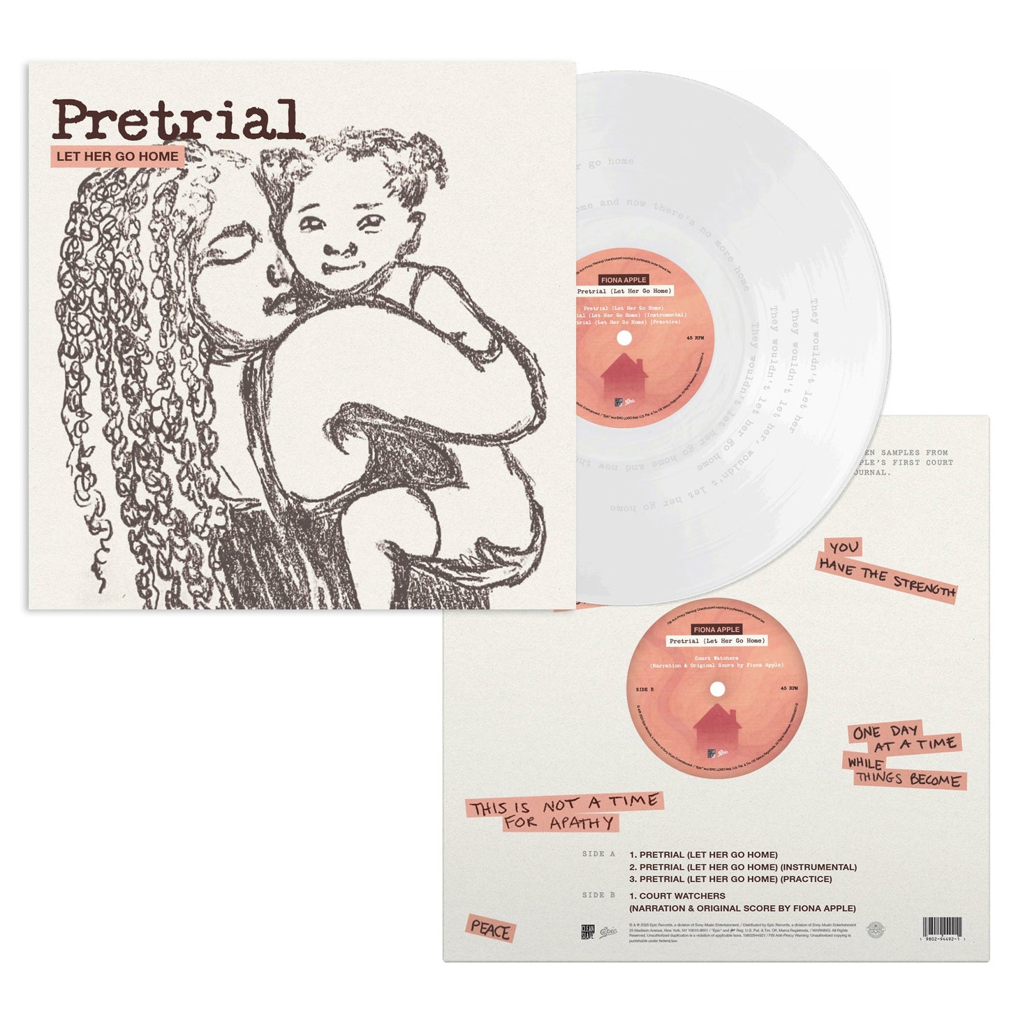 Fiona Apple- Pretrial (Let Her Go Home) (Clear Vinyl) ( LP )
